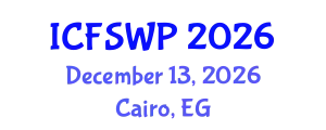 International Conference on Friction Stir Welding and Processing (ICFSWP) December 13, 2026 - Cairo, Egypt