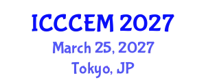 International Conference on Computing in Construction Engineering and Management (ICCCEM) March 25, 2027 - Tokyo, Japan
