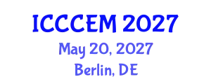 International Conference on Computing in Construction Engineering and Management (ICCCEM) May 20, 2027 - Berlin, Germany