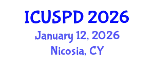 International Conference on Urban Studies, Planning and Development (ICUSPD) January 12, 2026 - Nicosia, Cyprus