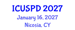 International Conference on Urban Studies, Planning and Development (ICUSPD) January 16, 2027 - Nicosia, Cyprus