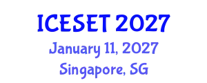 International Conference on Education, Science, Engineering and Technology (ICESET) January 11, 2027 - Singapore, Singapore