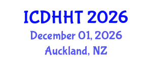 International Conference on Digital Health and Health Technologies (ICDHHT) December 01, 2026 - Auckland, New Zealand