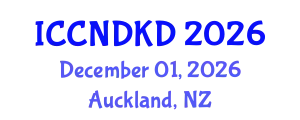 International Conference on Clinical Nephrology and Diagnosis of Kidney Diseases (ICCNDKD) December 01, 2026 - Auckland, New Zealand