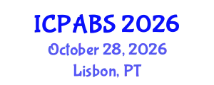 International Conference on Psychological and Behavioural Sciences (ICPABS) October 28, 2026 - Lisbon, Portugal