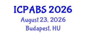 International Conference on Psychological and Behavioural Sciences (ICPABS) August 23, 2026 - Budapest, Hungary