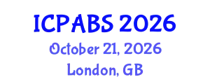 International Conference on Psychological and Behavioural Sciences (ICPABS) October 21, 2026 - London, United Kingdom