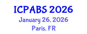 International Conference on Psychological and Behavioural Sciences (ICPABS) January 26, 2026 - Paris, France