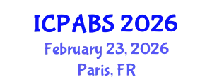 International Conference on Psychological and Behavioural Sciences (ICPABS) February 23, 2026 - Paris, France