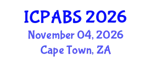 International Conference on Psychological and Behavioural Sciences (ICPABS) November 04, 2026 - Cape Town, South Africa