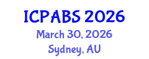 International Conference on Psychological and Behavioural Sciences (ICPABS) March 30, 2026 - Sydney, Australia