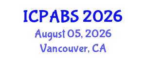 International Conference on Psychological and Behavioural Sciences (ICPABS) August 05, 2026 - Vancouver, Canada