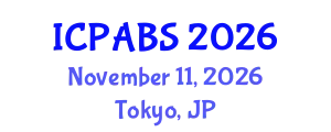 International Conference on Psychological and Behavioural Sciences (ICPABS) November 11, 2026 - Tokyo, Japan