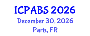 International Conference on Psychological and Behavioural Sciences (ICPABS) December 30, 2026 - Paris, France