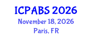International Conference on Psychological and Behavioural Sciences (ICPABS) November 18, 2026 - Paris, France