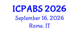 International Conference on Psychological and Behavioural Sciences (ICPABS) September 16, 2026 - Rome, Italy