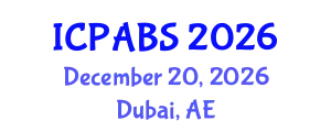 International Conference on Psychological and Behavioural Sciences (ICPABS) December 20, 2026 - Dubai, United Arab Emirates