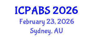 International Conference on Psychological and Behavioural Sciences (ICPABS) February 23, 2026 - Sydney, Australia