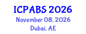 International Conference on Psychological and Behavioural Sciences (ICPABS) November 08, 2026 - Dubai, United Arab Emirates