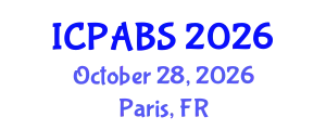International Conference on Psychological and Behavioural Sciences (ICPABS) October 28, 2026 - Paris, France
