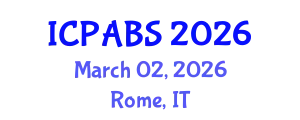 International Conference on Psychological and Behavioural Sciences (ICPABS) March 02, 2026 - Rome, Italy