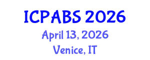 International Conference on Psychological and Behavioural Sciences (ICPABS) April 13, 2026 - Venice, Italy
