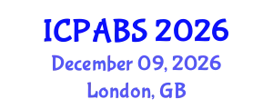 International Conference on Psychological and Behavioural Sciences (ICPABS) December 09, 2026 - London, United Kingdom