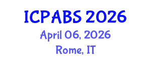 International Conference on Psychological and Behavioural Sciences (ICPABS) April 06, 2026 - Rome, Italy