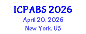 International Conference on Psychological and Behavioural Sciences (ICPABS) April 20, 2026 - New York, United States