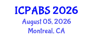 International Conference on Psychological and Behavioural Sciences (ICPABS) August 05, 2026 - Montreal, Canada