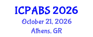 International Conference on Psychological and Behavioural Sciences (ICPABS) October 21, 2026 - Athens, Greece