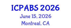 International Conference on Psychological and Behavioural Sciences (ICPABS) June 15, 2026 - Montreal, Canada