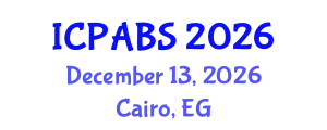 International Conference on Psychological and Behavioural Sciences (ICPABS) December 13, 2026 - Cairo, Egypt