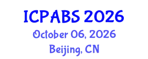 International Conference on Psychological and Behavioural Sciences (ICPABS) October 06, 2026 - Beijing, China