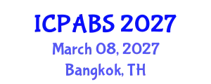 International Conference on Psychological and Behavioural Sciences (ICPABS) March 08, 2027 - Bangkok, Thailand