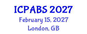 International Conference on Psychological and Behavioural Sciences (ICPABS) February 15, 2027 - London, United Kingdom