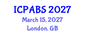 International Conference on Psychological and Behavioural Sciences (ICPABS) March 15, 2027 - London, United Kingdom