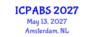 International Conference on Psychological and Behavioural Sciences (ICPABS) May 13, 2027 - Amsterdam, Netherlands
