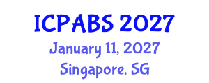 International Conference on Psychological and Behavioural Sciences (ICPABS) January 11, 2027 - Singapore, Singapore