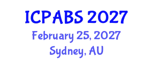 International Conference on Psychological and Behavioural Sciences (ICPABS) February 25, 2027 - Sydney, Australia