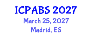 International Conference on Psychological and Behavioural Sciences (ICPABS) March 25, 2027 - Madrid, Spain