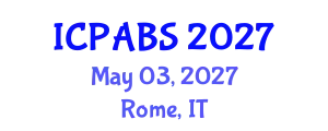 International Conference on Psychological and Behavioural Sciences (ICPABS) May 03, 2027 - Rome, Italy