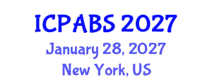International Conference on Psychological and Behavioural Sciences (ICPABS) January 28, 2027 - New York, United States