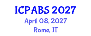 International Conference on Psychological and Behavioural Sciences (ICPABS) April 08, 2027 - Rome, Italy