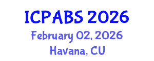 International Conference on Psychological and Behavioural Sciences (ICPABS) February 02, 2026 - Havana, Cuba