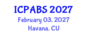 International Conference on Psychological and Behavioural Sciences (ICPABS) February 03, 2027 - Havana, Cuba