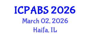 International Conference on Psychological and Behavioural Sciences (ICPABS) March 02, 2026 - Haifa, Israel