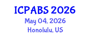 International Conference on Psychological and Behavioural Sciences (ICPABS) May 04, 2026 - Honolulu, United States