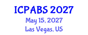 International Conference on Psychological and Behavioural Sciences (ICPABS) May 15, 2027 - Las Vegas, United States