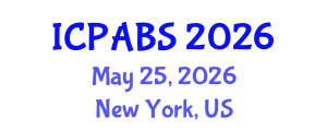 International Conference on Psychological and Behavioural Sciences (ICPABS) May 25, 2026 - New York, United States